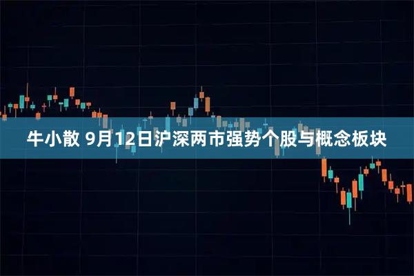 牛小散 9月12日沪深两市强势个股与概念板块