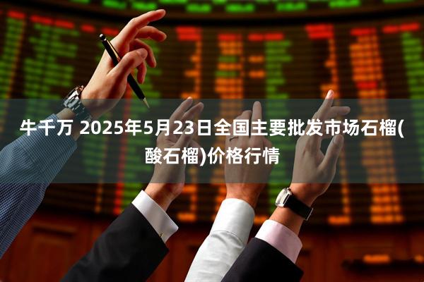 牛千万 2025年5月23日全国主要批发市场石榴(酸石榴)价格行情