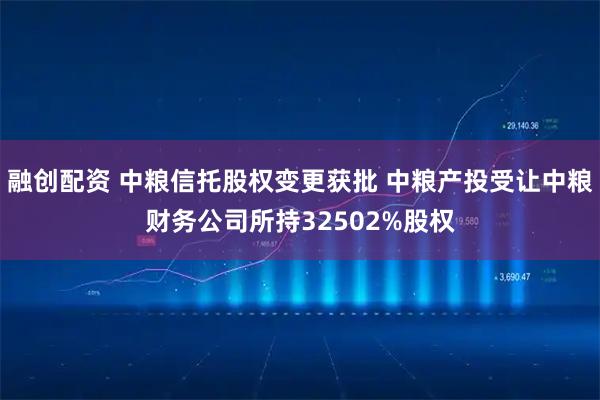 融创配资 中粮信托股权变更获批 中粮产投受让中粮财务公司所持32502%股权