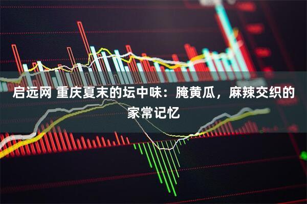 启远网 重庆夏末的坛中味：腌黄瓜，麻辣交织的家常记忆