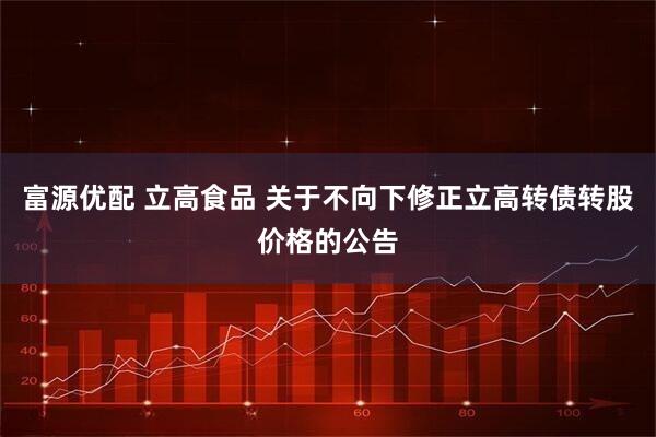 富源优配 立高食品 关于不向下修正立高转债转股价格的公告